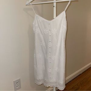 White mini dress